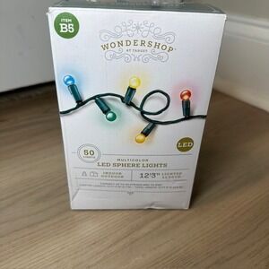 Target Wondershop Multicolor LED Sphere Lights 50 Count Indoor Outdoor 12‎ 3"
